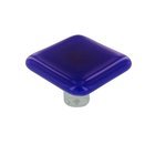 1 1/2" Knob in Deep Royal Blue with Aluminum base