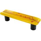 3" Centers Handle in Red & Sunflower Yellow with Black base