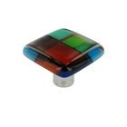 1 1/2" Knob in Mosaic Color with Aluminum base