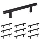 10 Pack of 3 3/4" Centers Pull in Matte Black