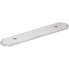 3 3/4" Centers Plain Handle Backplate in Brushed Chrome