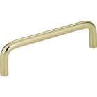 4" Centers Steel Wire Pull in Polished Brass