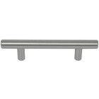 3" Centers Builders Steel Plated T-Bar Pull in Brushed Satin Nickel
