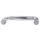 Omnia Cabinet Hardware - Traditions - 3 1/2" Centers Handle in Polished Chrome