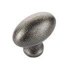 1 9/16" Football Knob in Pewter