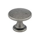 1 3/4" Diameter Knob with Beveled Accent in Pewter
