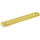3" Center Distressed Rectangular Backplate in Polished Brass