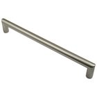 9" Centers Rounded Modern Handle in Satin Nickel