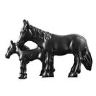 Mare and Foal Pull in Black