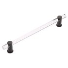 12" Centers Non-Adjustable Clear Acrylic Appliance Pull In Oil Rubbed Bronze