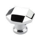 1 1/4" Diameter Faceted Knob in Polished Chrome
