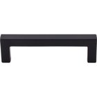 Square Bar 3 3/4" Centers Bar Pull in Flat Black