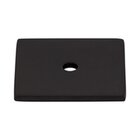 Square 1 1/4" Knob Backplate in Flat Black