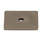 Square 1 1/4" Knob Backplate in Pewter Antique