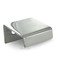 Linnea Hardware 1.375" Long 3/8" Squared Drop Down Back Mounted Edge Pull in Polished Stainless Steel