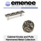 [ Emenee Cabinet Knobs and Pulls Hammered Metal Collection ]