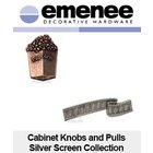 [ Emenee Cabinet Knobs and Pulls Silver Screen Collection ]