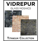 [ Vidrepur Glass Tiles - 100% Recycled Glass Tiles Titanium Collection ]