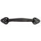 Richelieu Cabinet Hardware - 6 11/16" Long Front Mount Forged Iron Pull In Matte Black