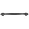 Richelieu Cabinet Hardware - 12 13/16" Long Front Mount Forged Iron Pull In Matte Black