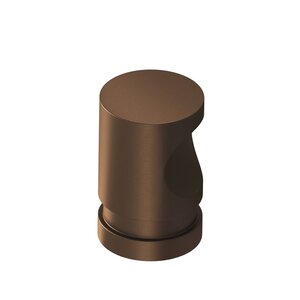 Colonial Bronze - Round Grooved Cabinet Knob Hand Finished