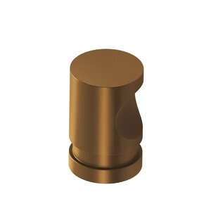 Colonial Bronze - Round Grooved Cabinet Knob Hand Finished