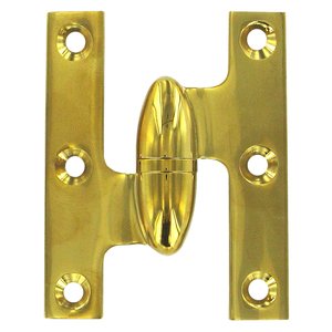 Deltana - Solid Brass 2 1/2" x 2" Olive Knuckle Hinge (Sold Individually)