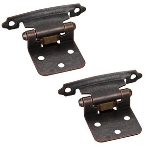 Hardware Resources - Flush Hinge 1Pair in Brushed Oil Rubbed Bronze (PAIR)