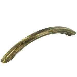 Richelieu Hardware - Styles Inspiration - 3 3/4" Centers Beveled Pull in Opaque Bronze