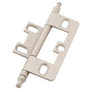 Schaub and Company - Minaret Tip Non-Mortise Hinge in Distressed Nickel