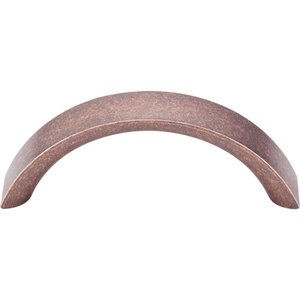Top Knobs - Nouveau - Cresent Pull in Antique Copper