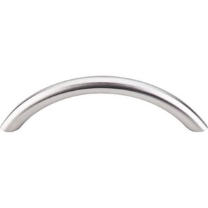 Top Knobs - Stainless Steel - Solid Bowed Bar Pull