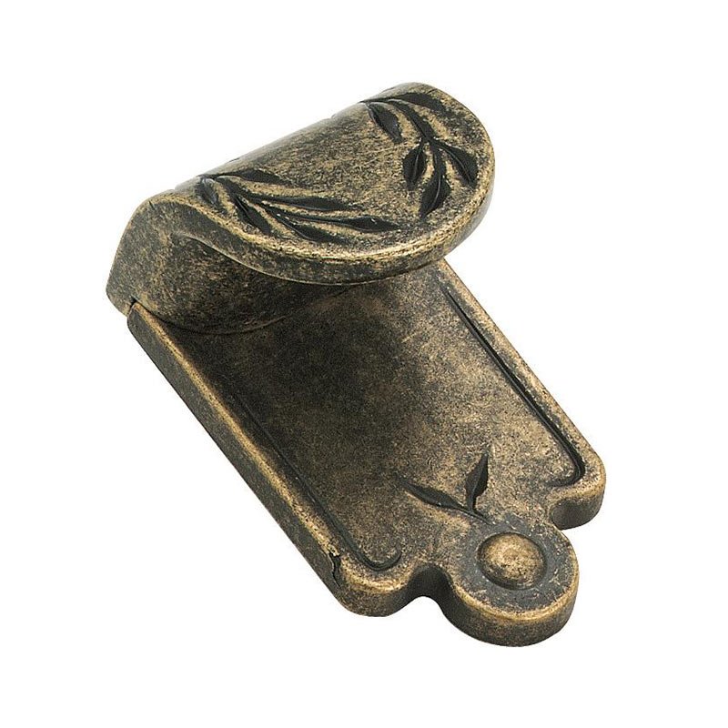 Weathered Brass Finger Pull 1 7/8" X 1 1/16"