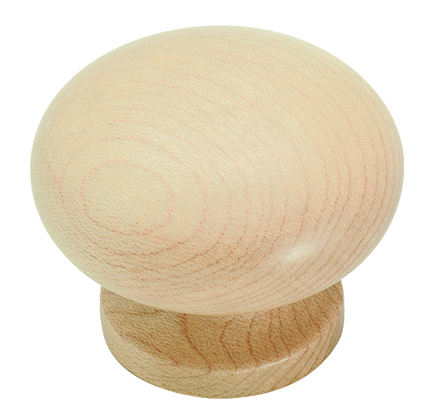 Natural Stained Maple Knob 1 1/2"
