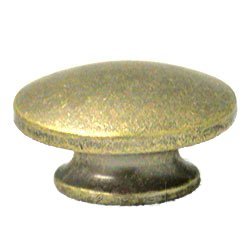 Oval Knob in Antique Brass