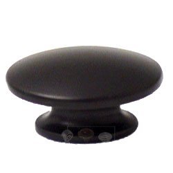 Small Oval Knob in Matte Black