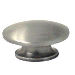 Small Oval Knob in Light Satin Pewter
