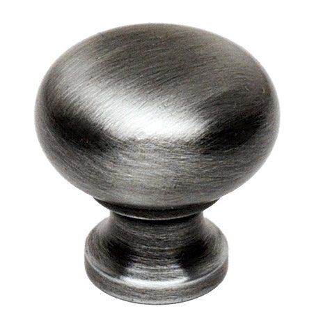 Solid Brass 3/4" Knob in Antique Pewter