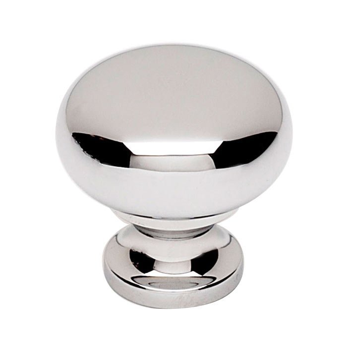 Solid Brass 7/8" Knob in Polished Chrome