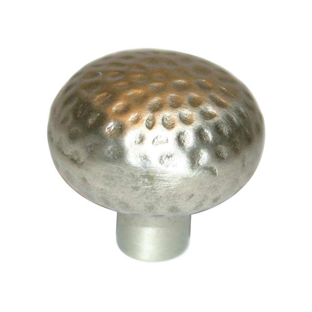 Solid Brass 1 1/4" Knob in White Bronze