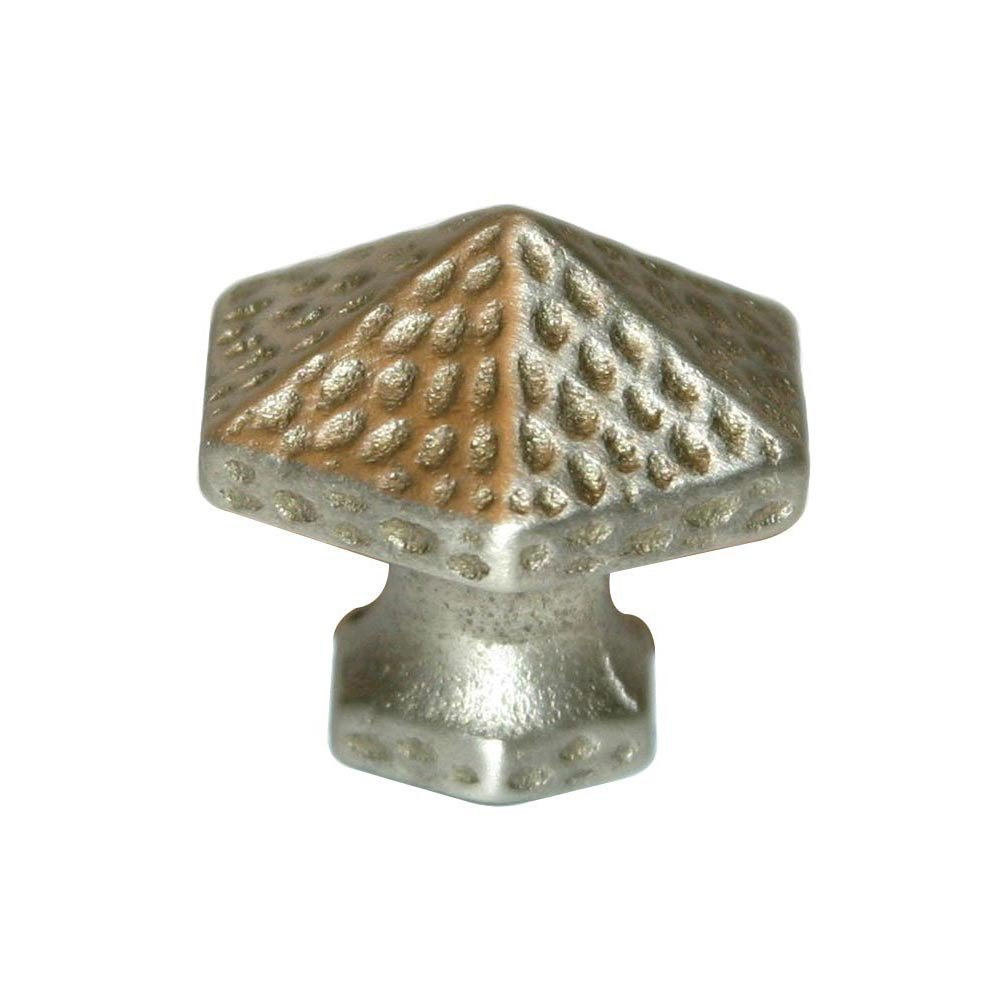 Solid Brass 1 1/2" Knob in White Bronze
