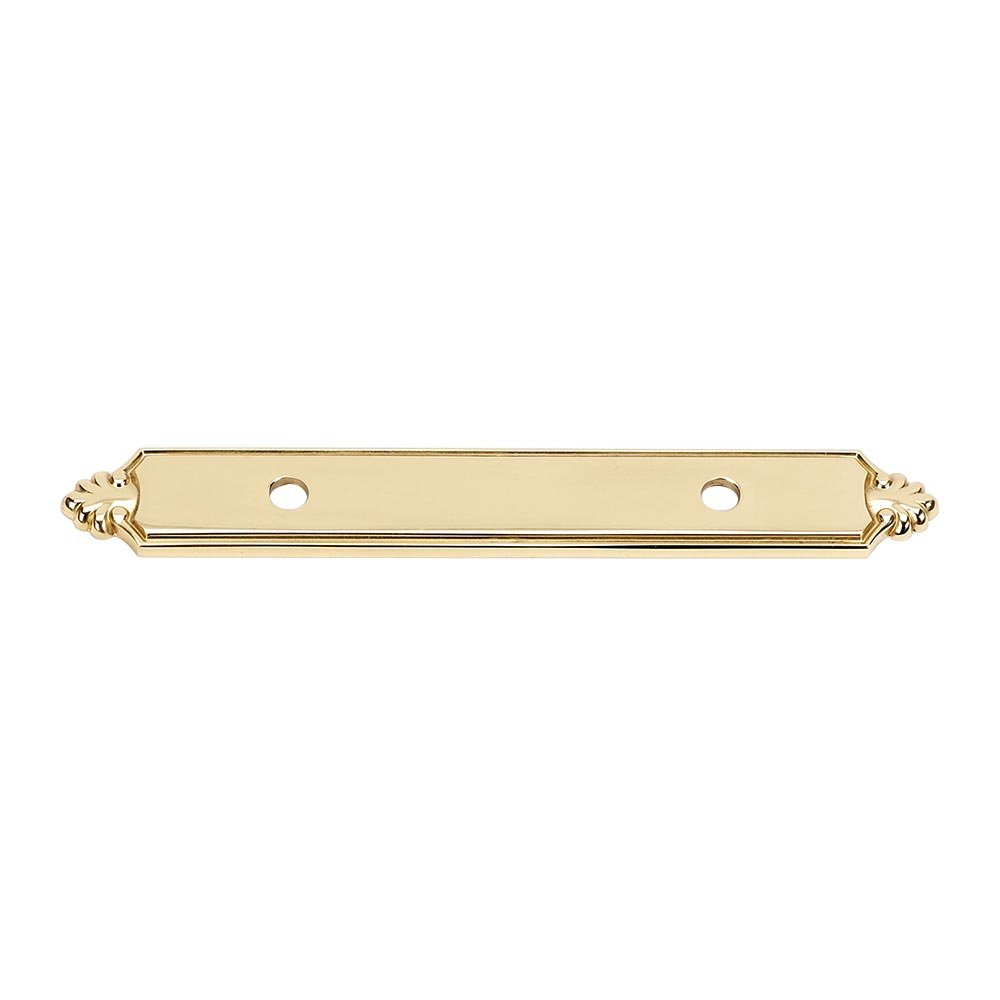 Solid Brass 3 1/2" Centers Backplate for A1456-35 in Polished Brass