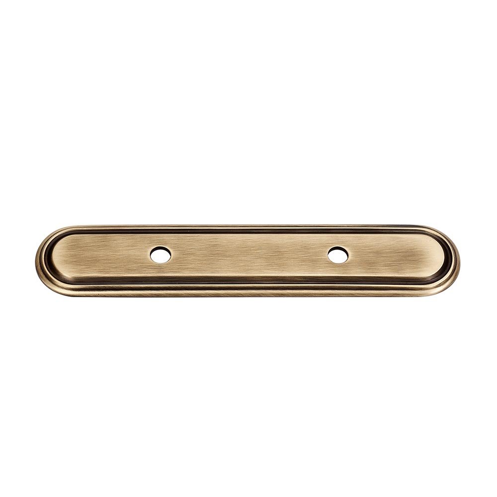 Solid Brass 3" Centers Backplate for A1505-3 in Antique English Matte