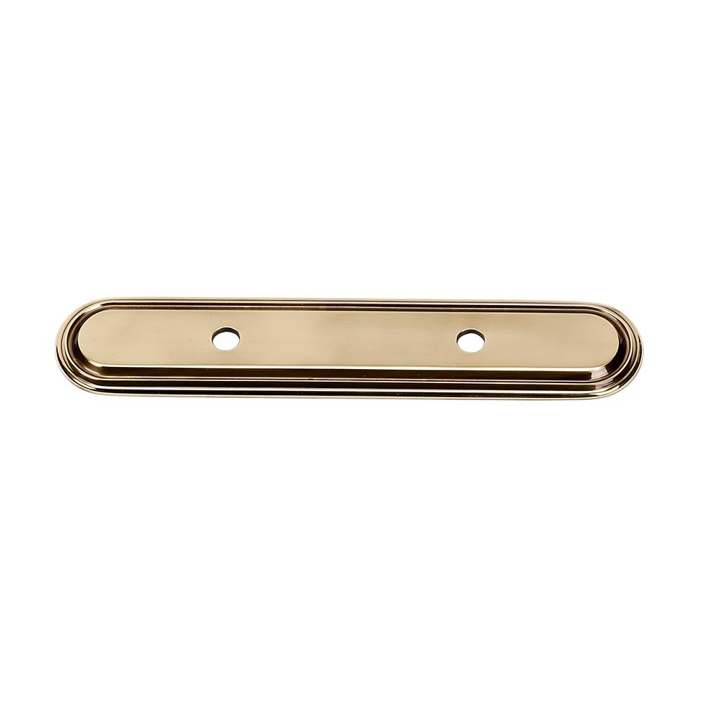 Solid Brass 3" Centers Backplate for A1505-3 in Polished Antique