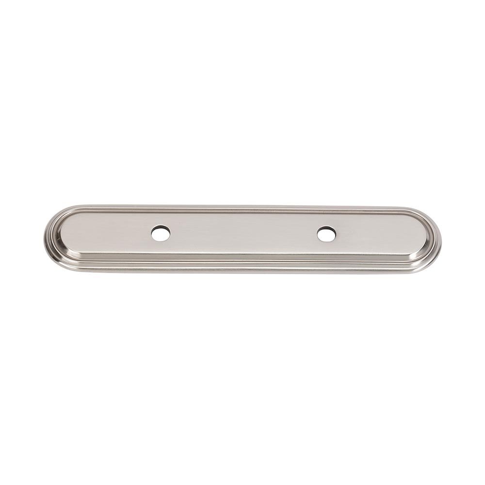 Solid Brass 3" Centers Backplate for A1505-3 in Satin Nickel