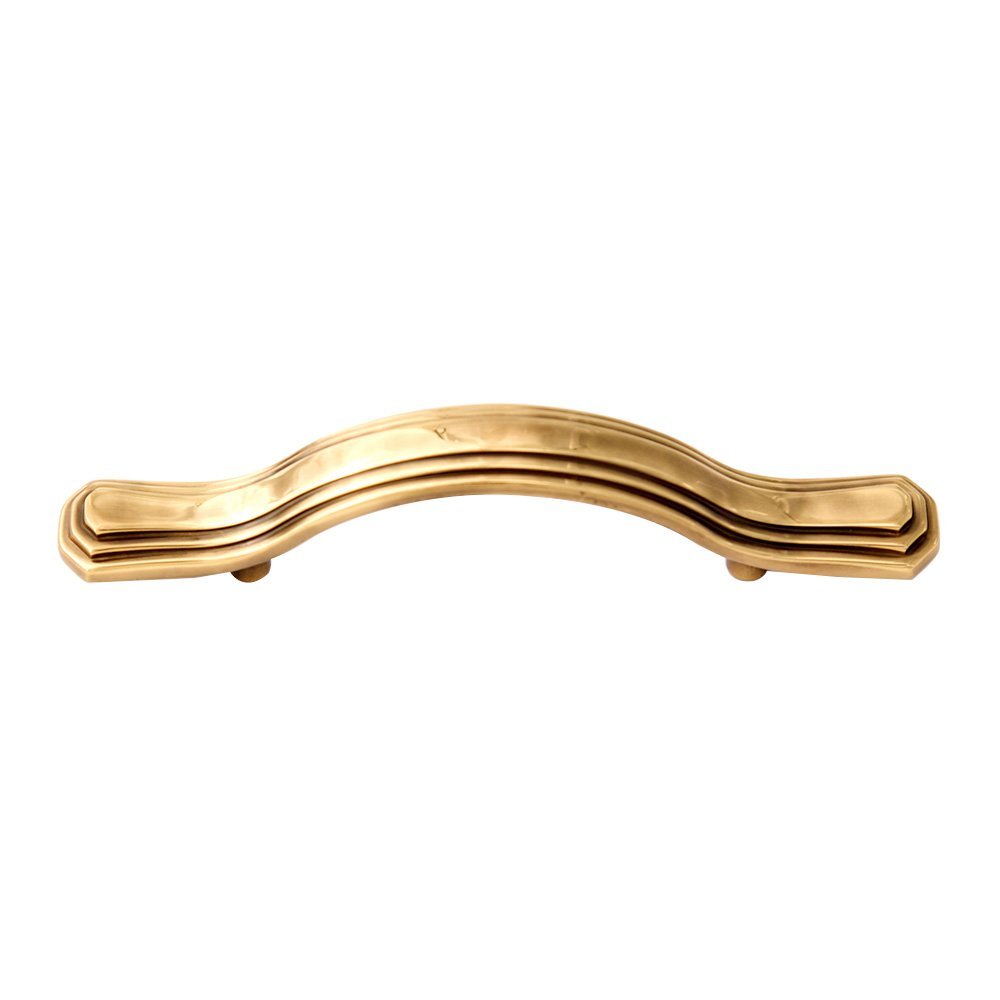Solid Brass 3" Centers Pull in Polished Antique