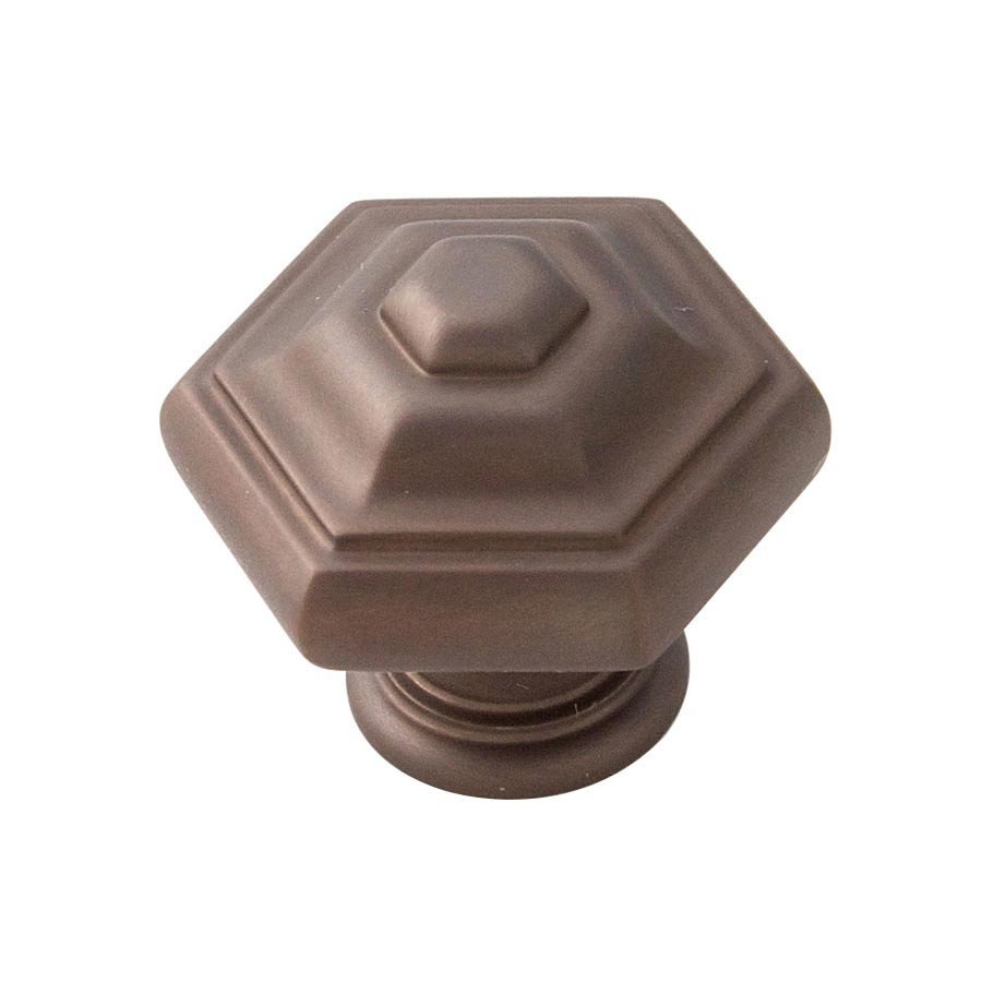Solid Brass 1 1/4" Knob in Chocolate Bronze