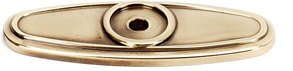 Solid Brass 2 1/2" Backplate in Polished Antique
