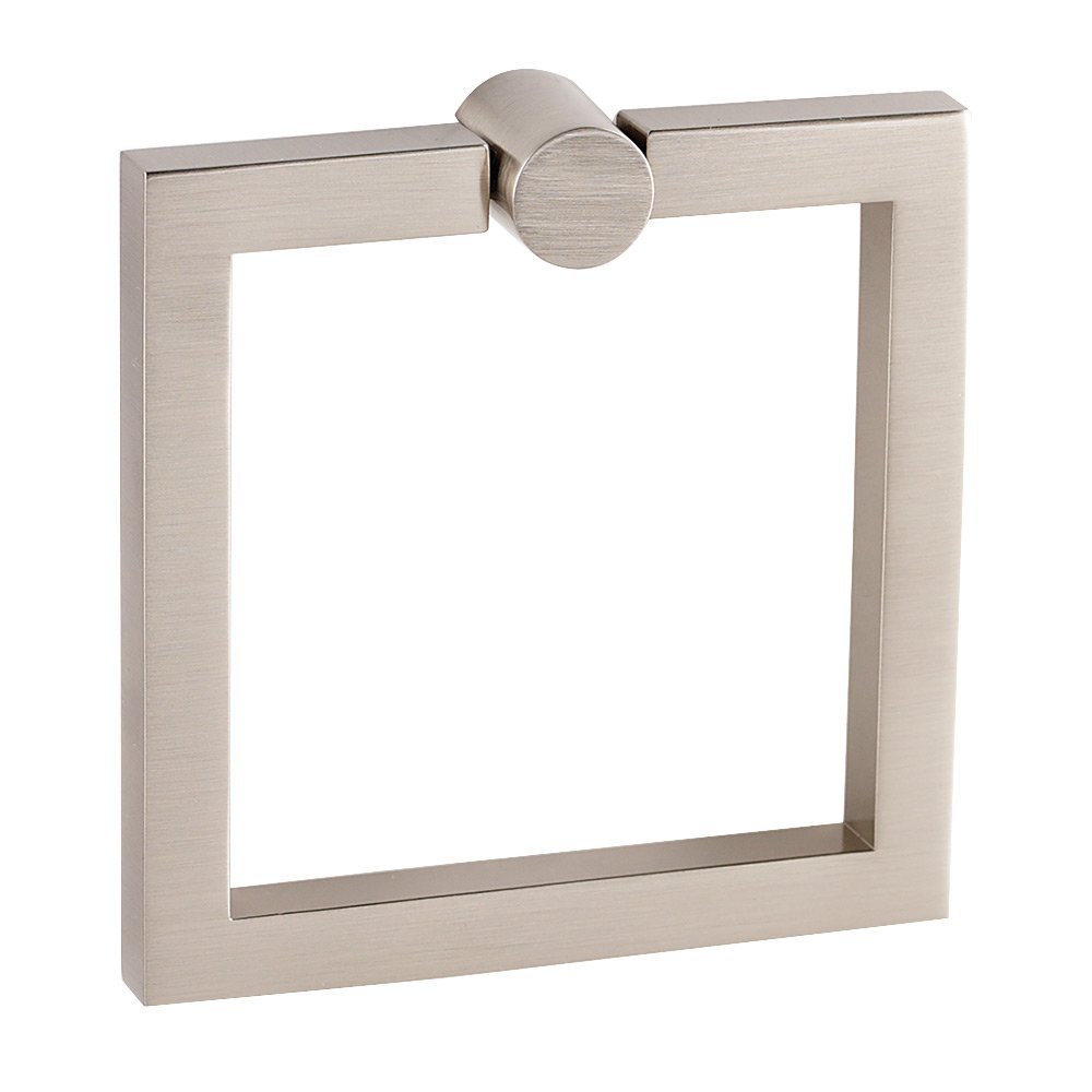 3 1/2" Square Ring with Large Round Mount in Satin Nickel