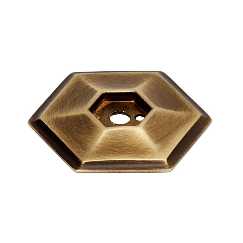 Solid Brass 1 1/2" Backplate for A423 Knob in Antique English Matte